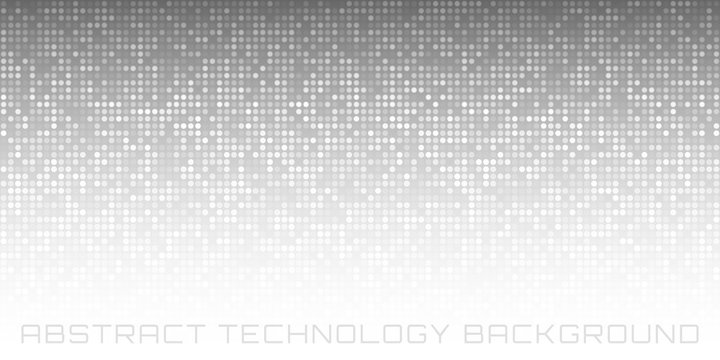 Abstract Gray Technology Horizontal Background. Vector illustration
