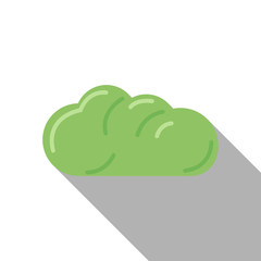 Flat icon of Bush on white background