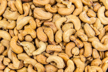A bunch of cashews in a fotosquare