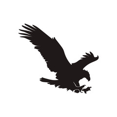 eagle silhouette vector