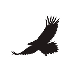Naklejka premium eagle silhouette vector