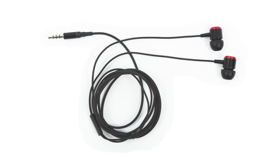 earphones isolated on white background