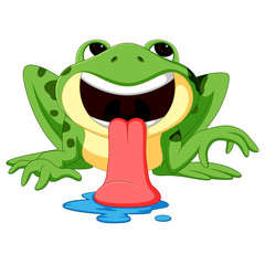 cute frog cartoon