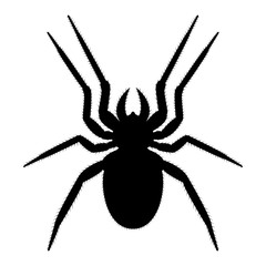 Obraz premium Vector image of spider silhouette