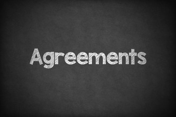 Agreements on Textured Blackboard.