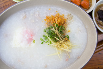 Porridge with egg