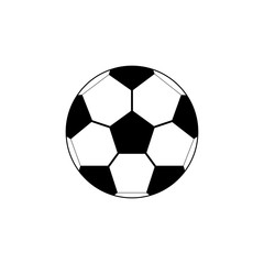 Naklejka premium soccer ball on white background