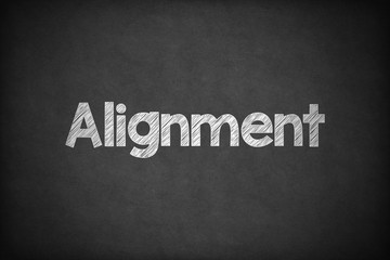 Alignment on Textured Blackboard.