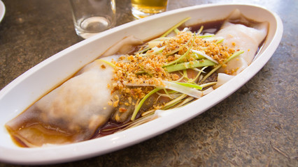 Noodles with shrimp