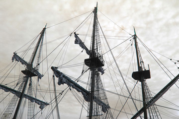 Old pirate ship photo