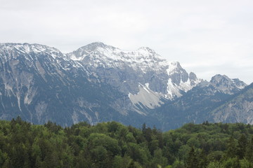 Obraz premium Snowy Alps in Germany