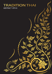 leaf of thai tradition.vector - 194703527