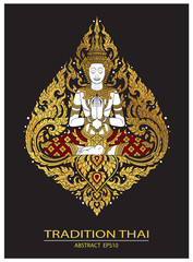 cover tradition thai Buddha Jewelry Set