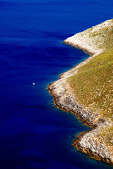 Rocky coastline, Aegean sea, Leros island, Greece