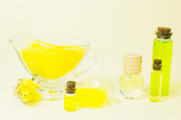 Beauty and spa concept with citrus