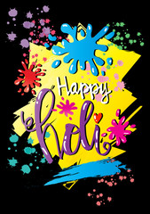 Happy Holi greeting card