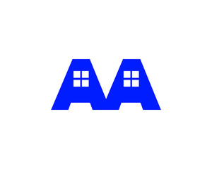 m letter house logo