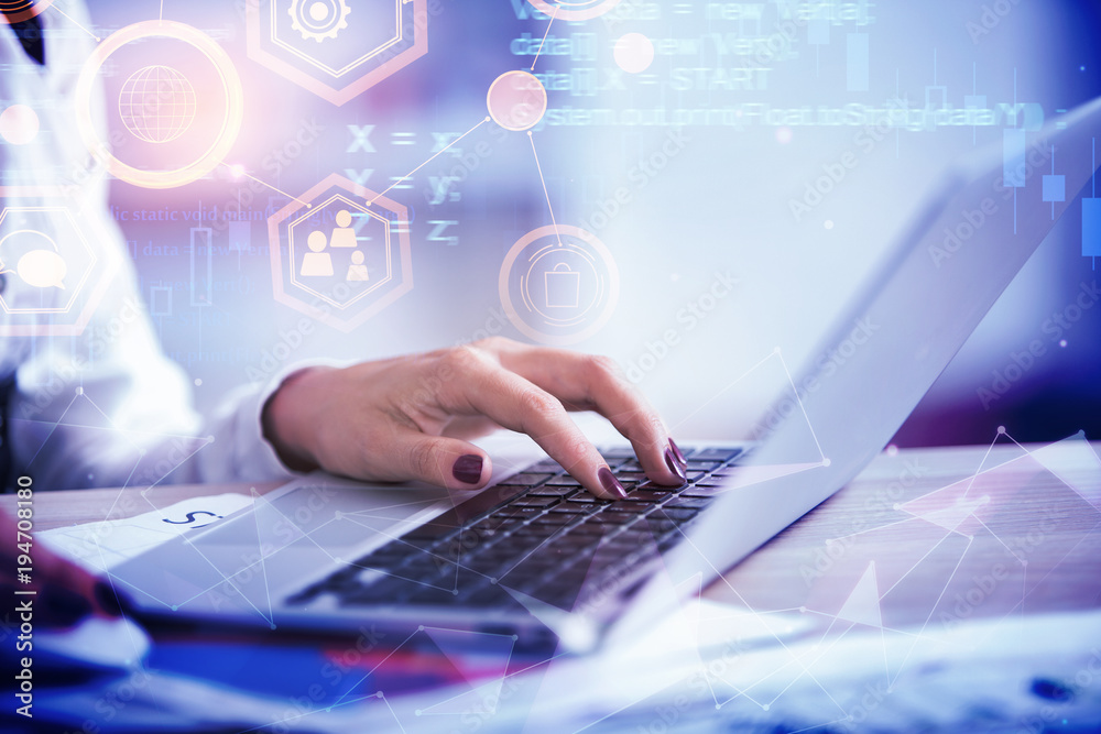 Aufkleber Programming, computing and website concept