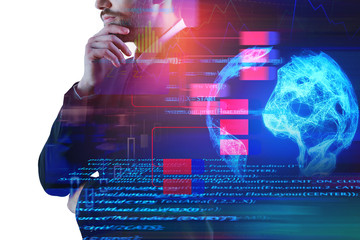 Global computing and programming concept