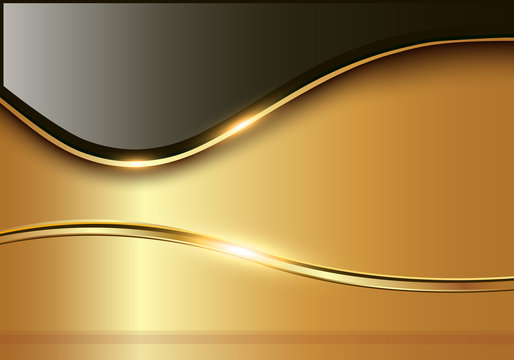 Abstract business background, elegant gold 