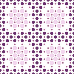 Seamless pattern halftone design. Cute textile print with dots. Vector fashion background. Vintage circles.