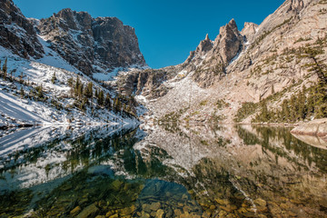 Emerald Lake, Rocky Mountains, Colorado, USA.