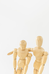 デッサン人形　励ます