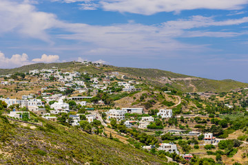 Fototapeta na wymiar Kambos village is a traditional village on the island of Patmos, Dodecanese Islands, Greece