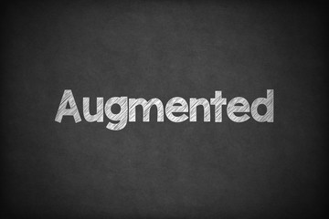 Obraz premium Augmented on Textured Blackboard.