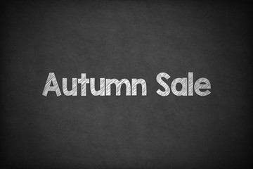Obraz premium Autumn Sale on Textured Blackboard.