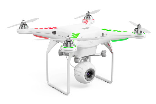 Drone quadcopter with 4k video camera