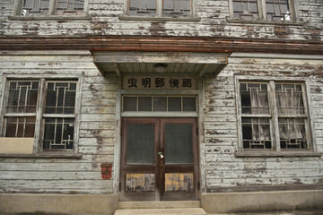 日本の岡山の廃屋