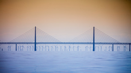 the oresund bridge between denmark and sweden