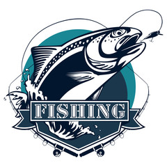Trout new fishing emblem