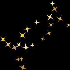 Colorful Stars Confetti, Mystery Sparkling Vector Background. Trendy Glowing Magic Glitter, Lights. Festive Falling Colorful Stars Confetti for Ads, Posters. 
