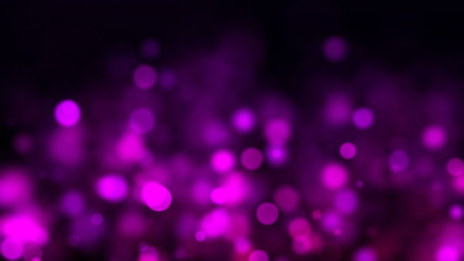 Purple glowing bokeh, shallow depth of field, modern computer generated background, 3D rendering backdrop