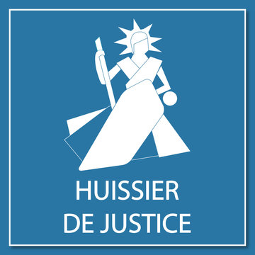 Logo huissier de justice.
