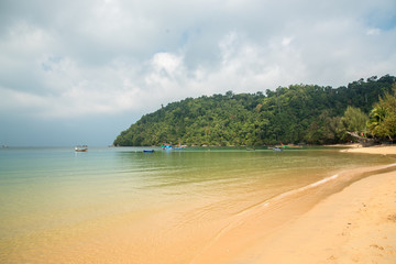 Beautiful beach caribbean sea. Holiday and vacation concept.