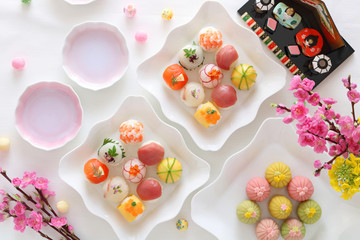 ひな祭り　手まり寿司　ケーキ寿司