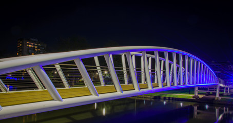 New Bedford foot Bridge at night