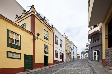 Typical Street In Santa Cruz, La Palma