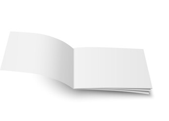 Vector mock up of magazine white blank cover