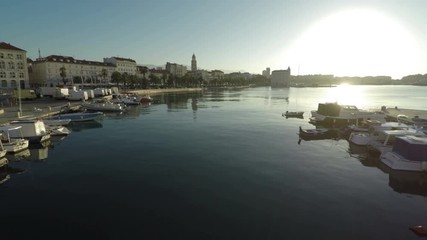 Aerial view of Luka Split
