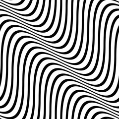 ps8Vector seamless texture. Modern geometric background. Monochrome repeating pattern. Wavy lines are arranged diagonally.34