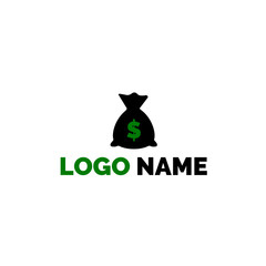 Money bag icon, logo