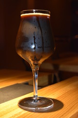 beer in a glass