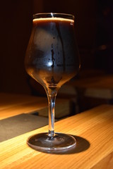 beer in a glass