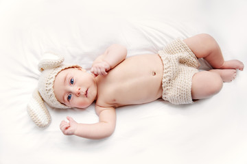 baby in rabbit costume