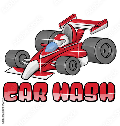 "car wash symbol isoalted on white" Stock image and royalty-free vector