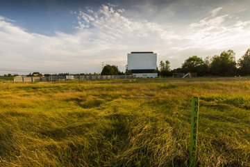 abandoned drive-in movie theatre 